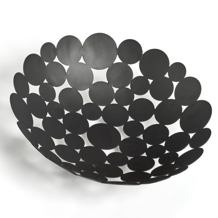 Obstkorb, Metall, schwarz – Ansicht 4