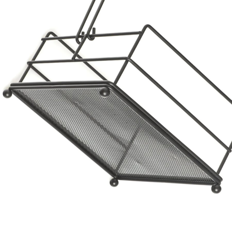 Serviettenhalter, Metall, schwarz – Ansicht 2