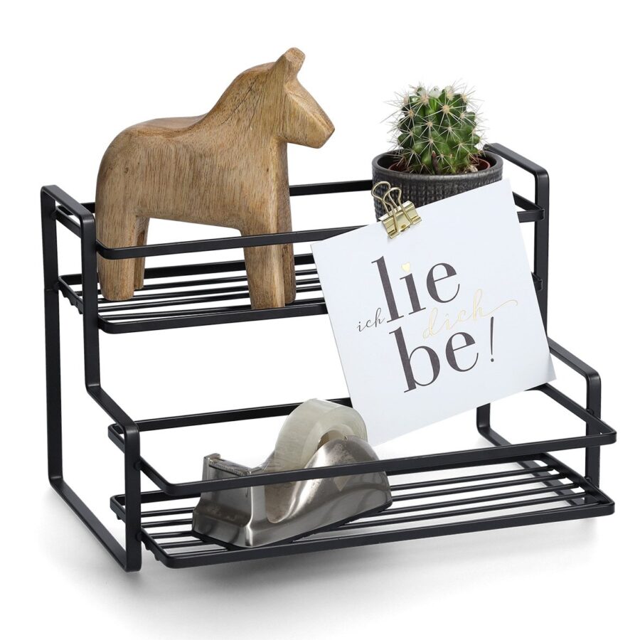 Regal, Metall, schwarz – Ansicht 2