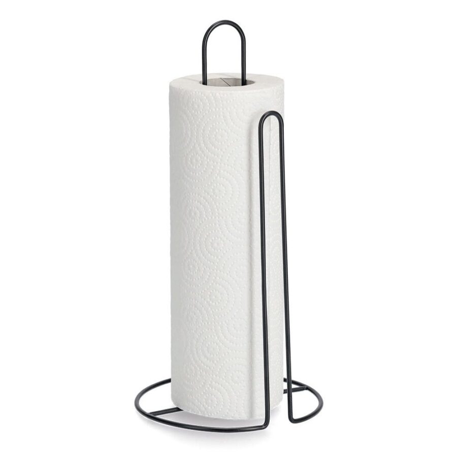 Küchenrollenhalter, Metall, schwarz – Ansicht 2