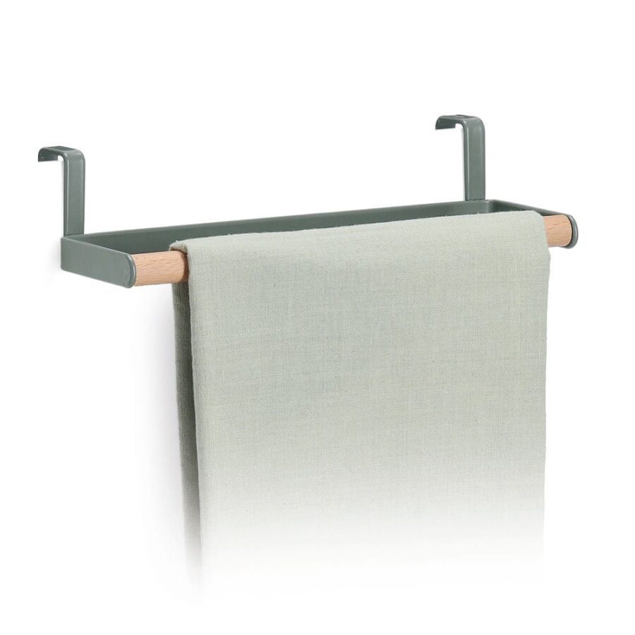 Türhandtuchhalter, Metall/Buche, salbei – Ansicht 5