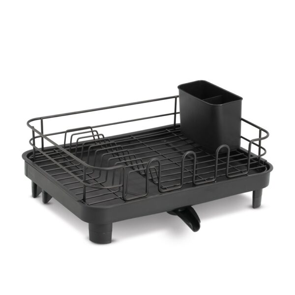 Geschirrabtropfständer, Kunststoff/Metall, schwarz