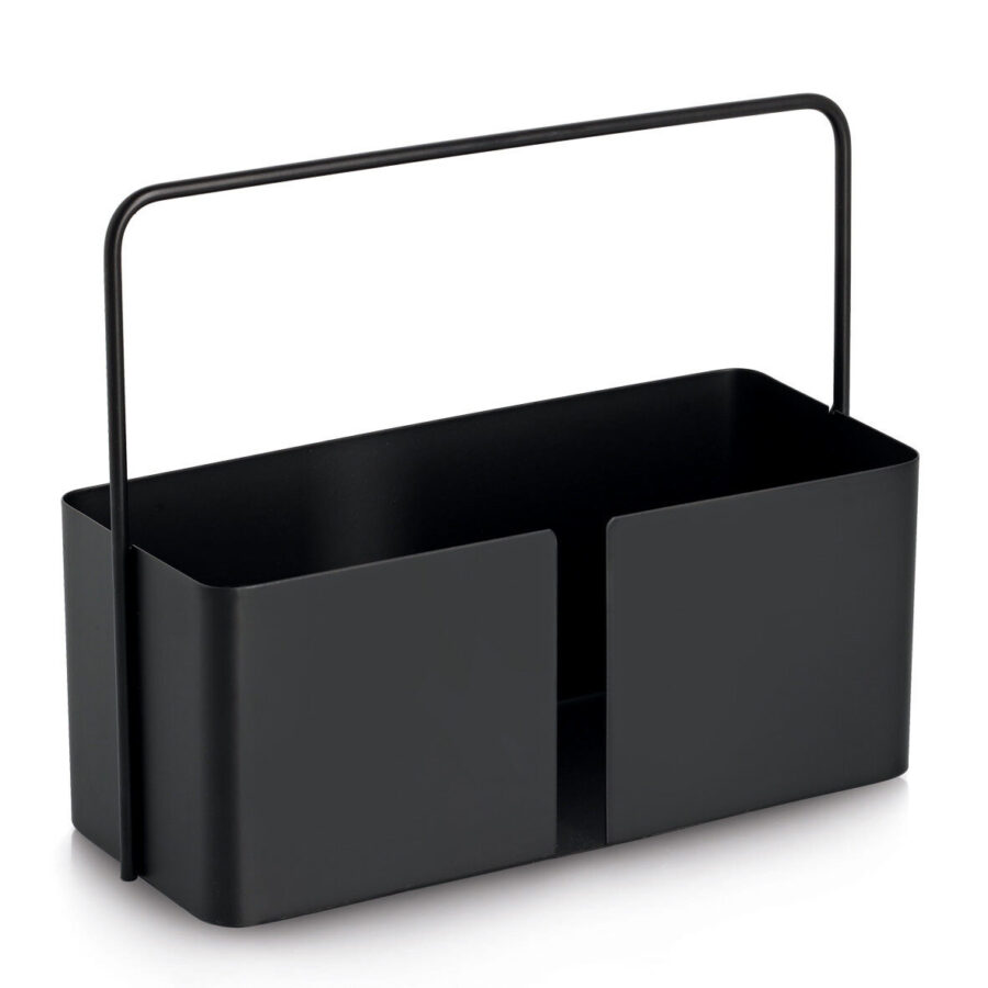 Tragekorb, Metall, schwarz