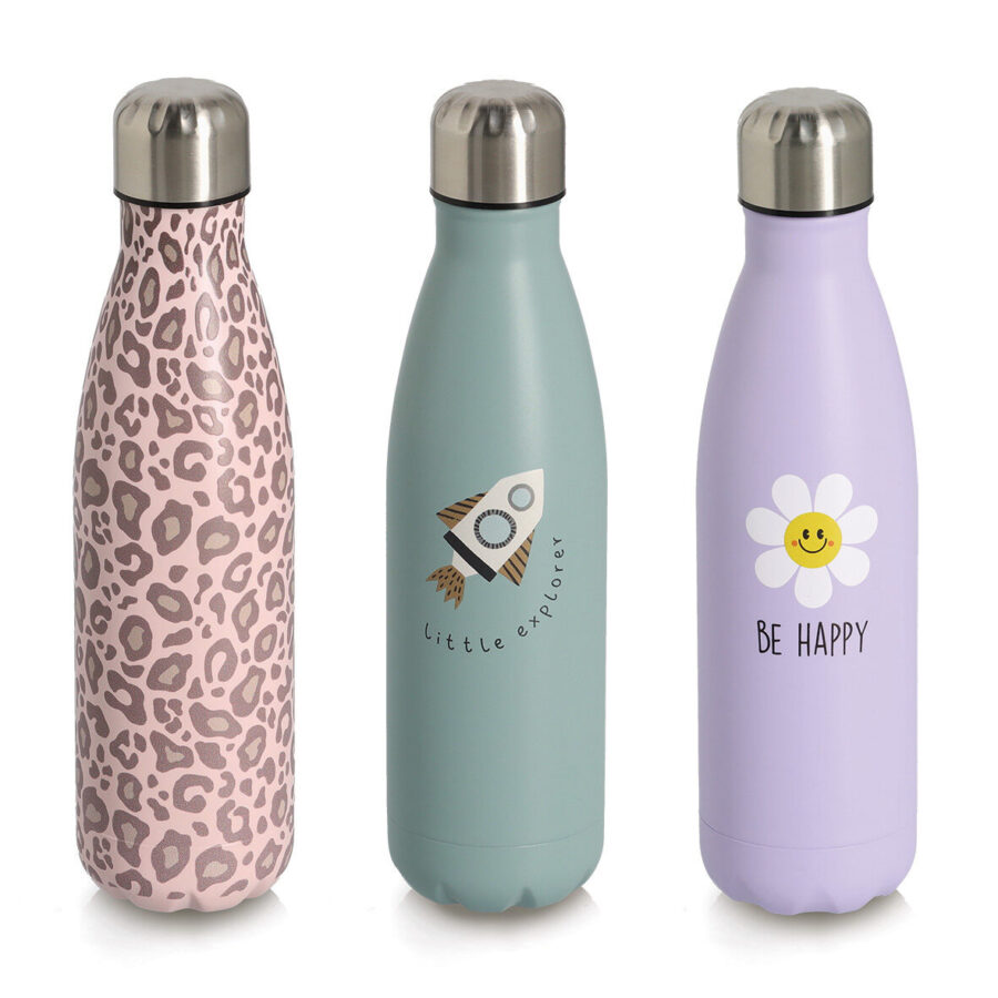 Trinkflasche "Rocket", 500 ml, Edelstahl, petrol – Ansicht 2