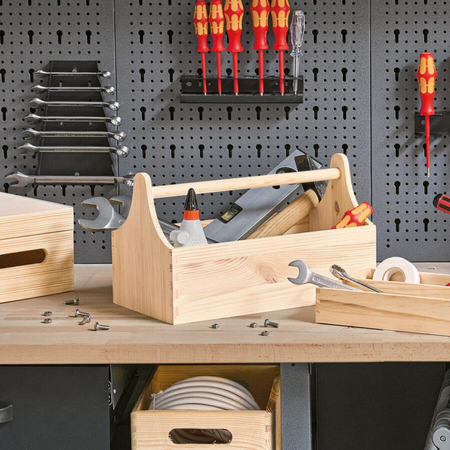 Werkzeugkiste, Kiefer – Lifestyle 1