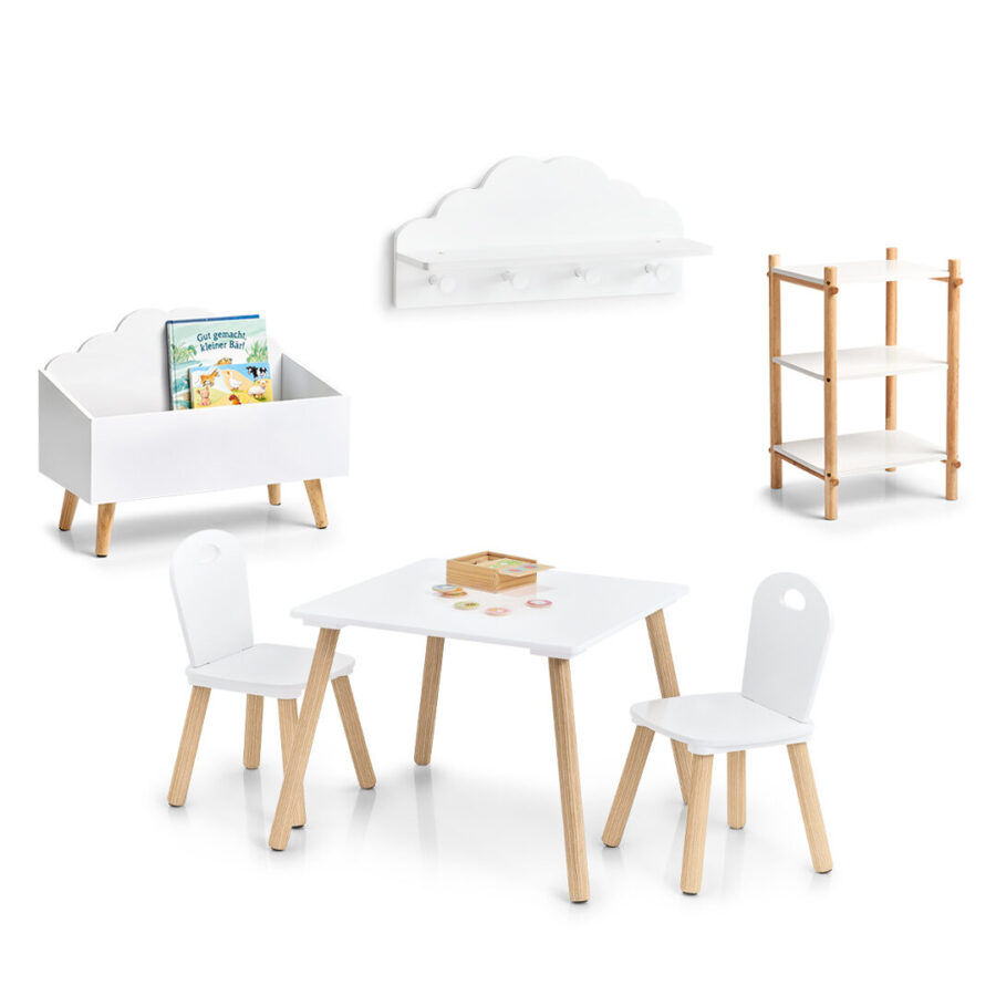 Kinder-Sitzgarnitur 'Scandi', 3-tlg., MDF/Kiefer, – Ansicht 3