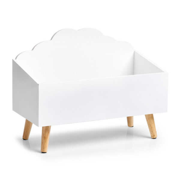 Kinder-Aufbewahrungstruhe 'Wolke', MDF/Kiefer,weiß