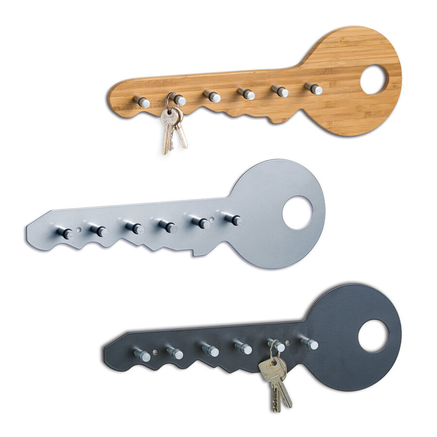 Schlüsselboard, Bambus/Aluminium – Ansicht 4