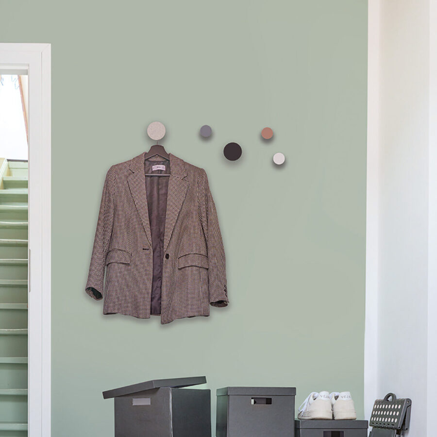 Wandhaken-Set, 5-tlg., Polyresin/Metall – Lifestyle 1