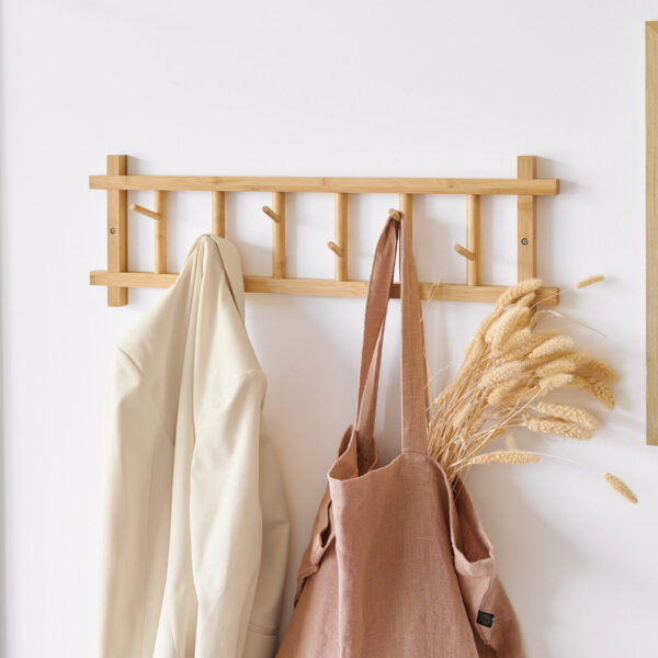 Wandgarderobe, Bambus – Lifestyle 1