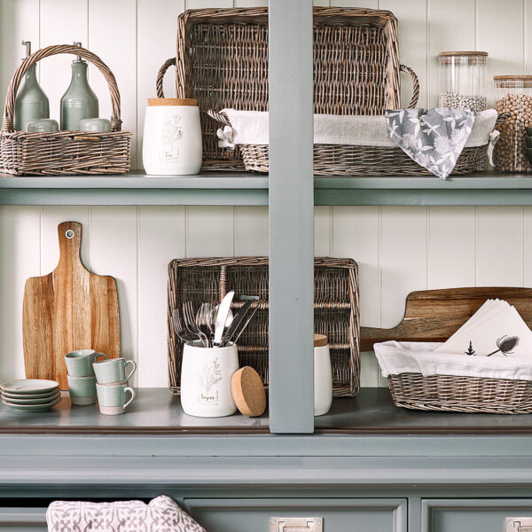 Besteckkorb, Weide – Lifestyle 1