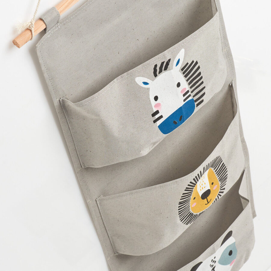 Hänge-Aufbewahrung "Animals", Baumwolle/Polyester – Ansicht 3