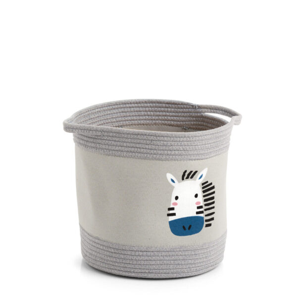 Aufbewahrungskorb "Zebra", Baumwolle/Polyester