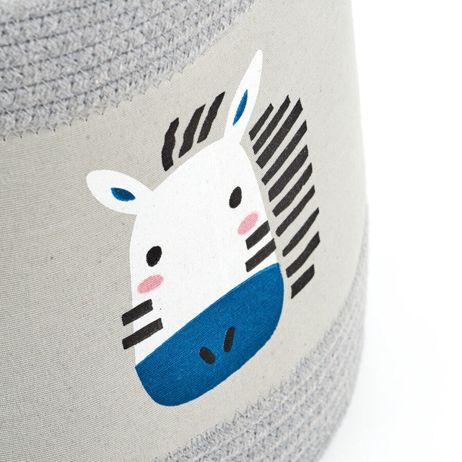 Aufbewahrungskorb "Zebra", Baumwolle/Polyester – Ansicht 3