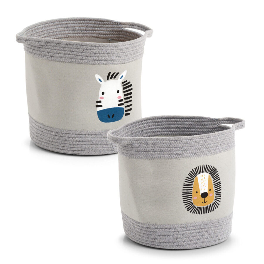 Aufbewahrungskorb "Zebra", Baumwolle/Polyester – Ansicht 5