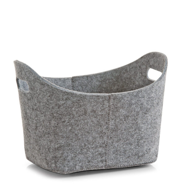 Aufbewahrungskorb, Filz, grau