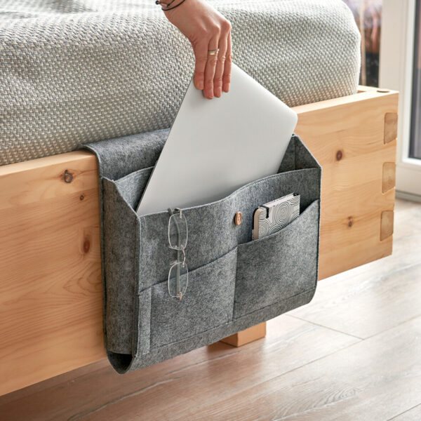 Couch-Organizer, Filz, grau – Lifestyle 1