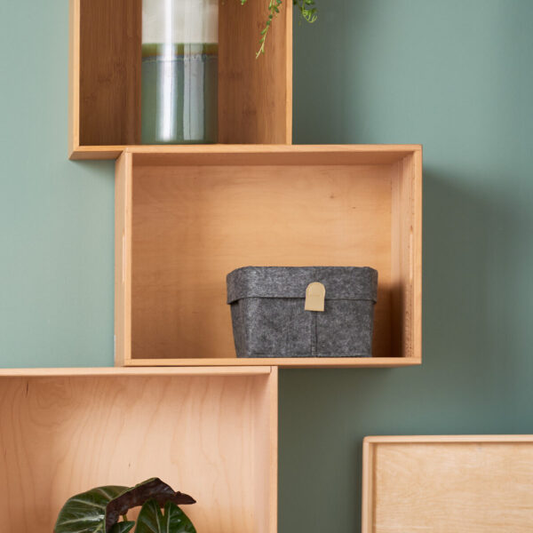 Aufbewahrungskorb, Filz, anthrazit – Lifestyle 1