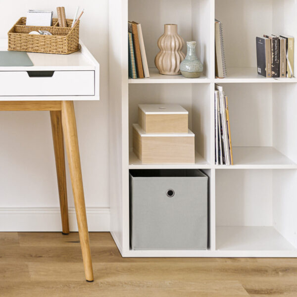 Aufbewahrungsbox, Vlies, hellgrau – Lifestyle 1