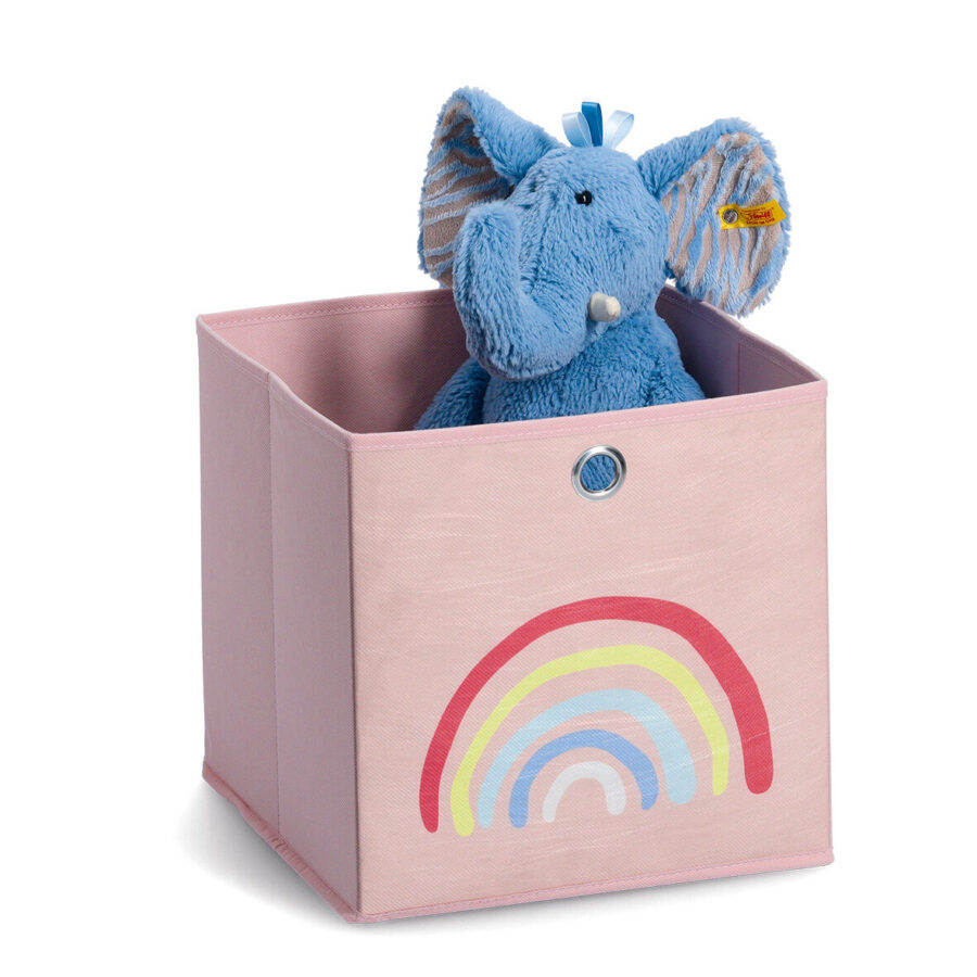 Aufbewahrungsbox "Rosy Rainbow", Vlies, rosé – Ansicht 2