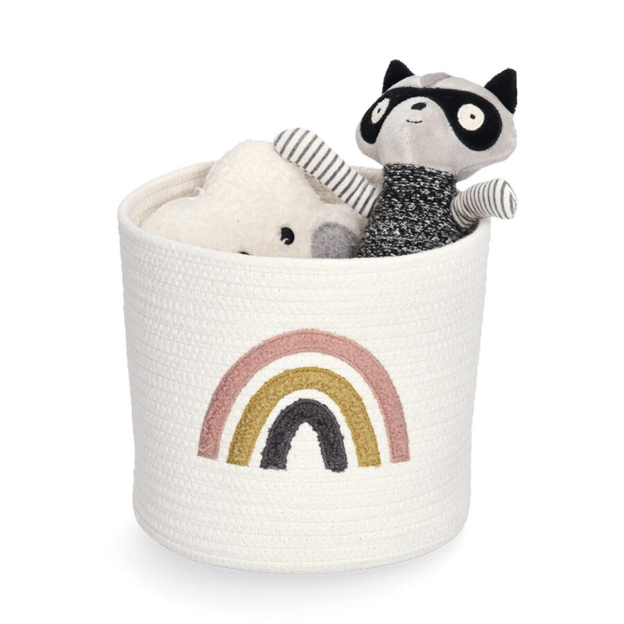 Aufbewahrungskorb "Rainbow", Baumwolle/Polyester, – Ansicht 2