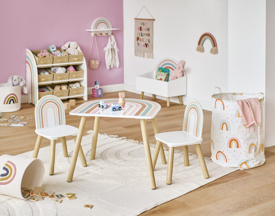 Wäschesammler "Rainbow", Canvas – Lifestyle 3