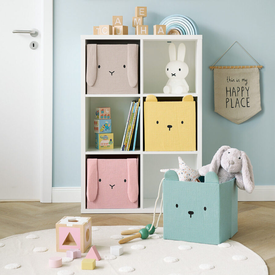 Aufbewahrungsbox "Hase", Musselin, – Lifestyle 2