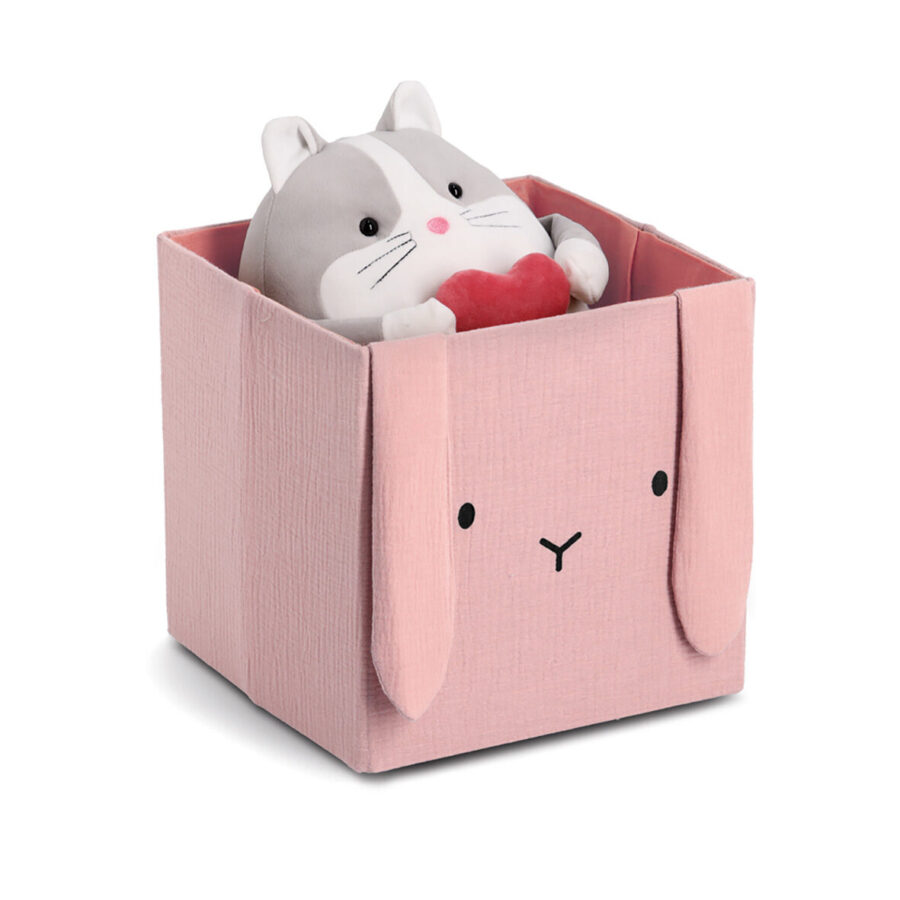 Aufbewahrungsbox "Hase", Musselin, – Ansicht 2