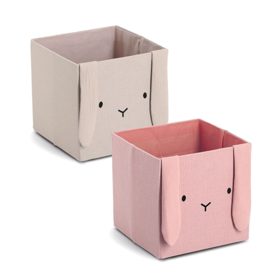 Aufbewahrungsbox "Hase", Musselin, – Ansicht 4
