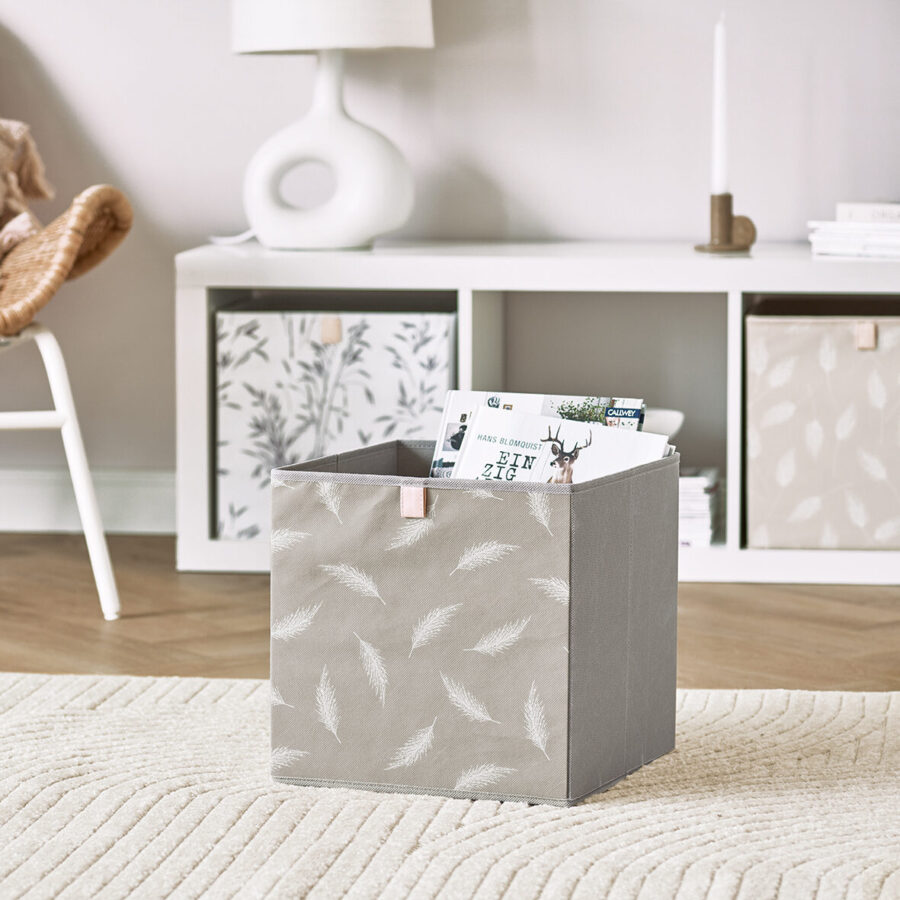 Aufbewahrungsbox "Feather", Vlies – Lifestyle 1
