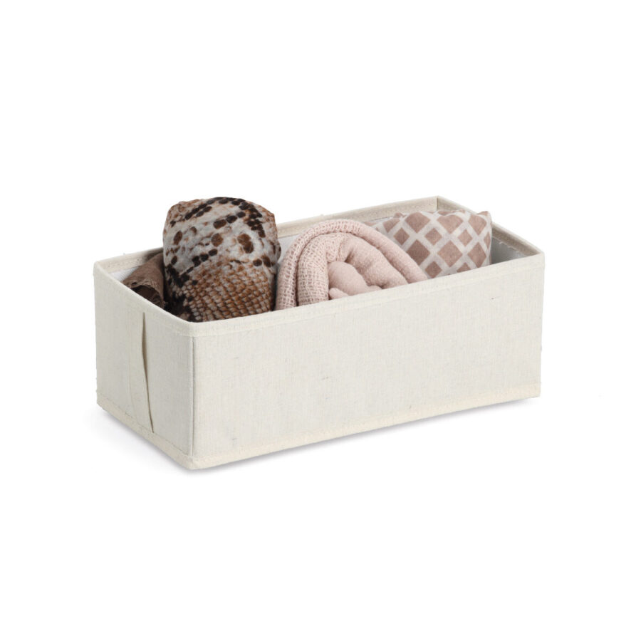 Aufbewahrungsbox, Polyester/Vlies, beige – Ansicht 2