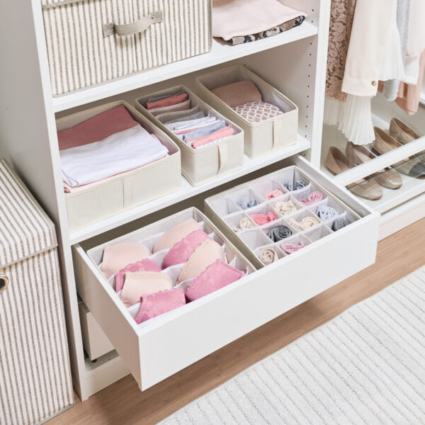 Aufbewahrungsbox, Polyester/Vlies, beige – Lifestyle 1