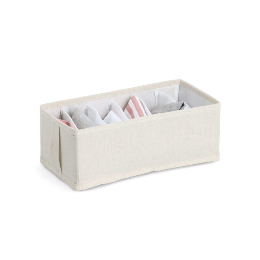 Aufbewahrungsbox mit 6 Fächern, Polyester/Vlies, – Ansicht 2