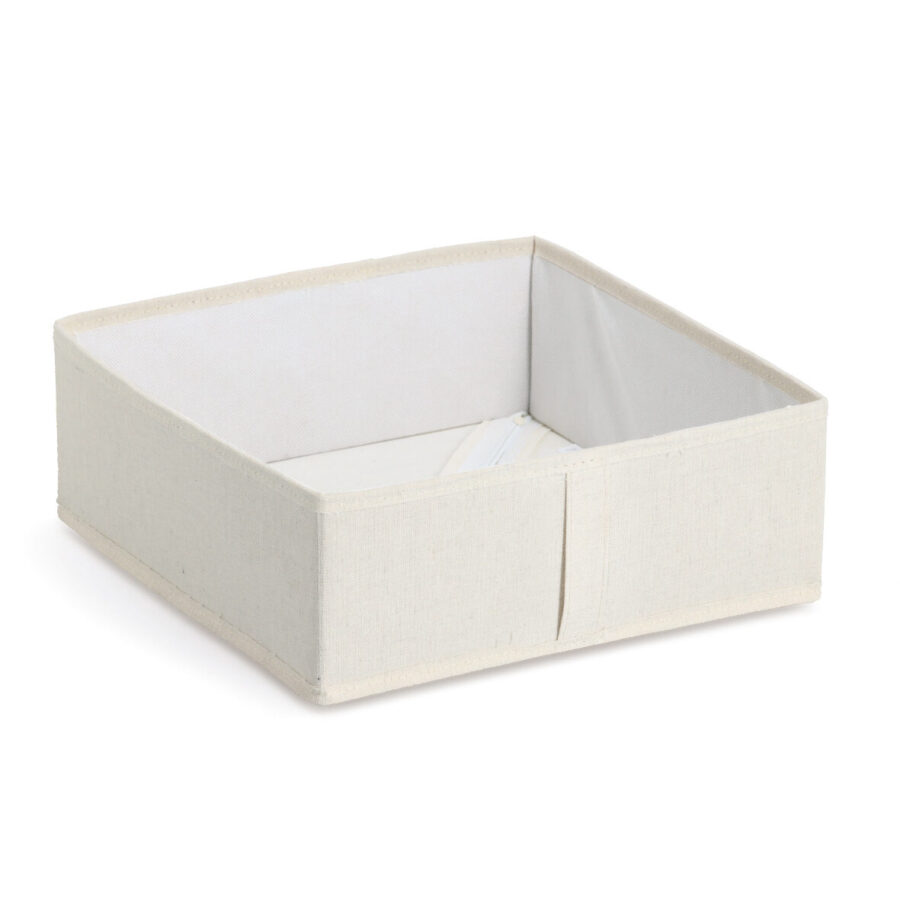 Aufbewahrungsbox, Polyester/Vlies, beige
