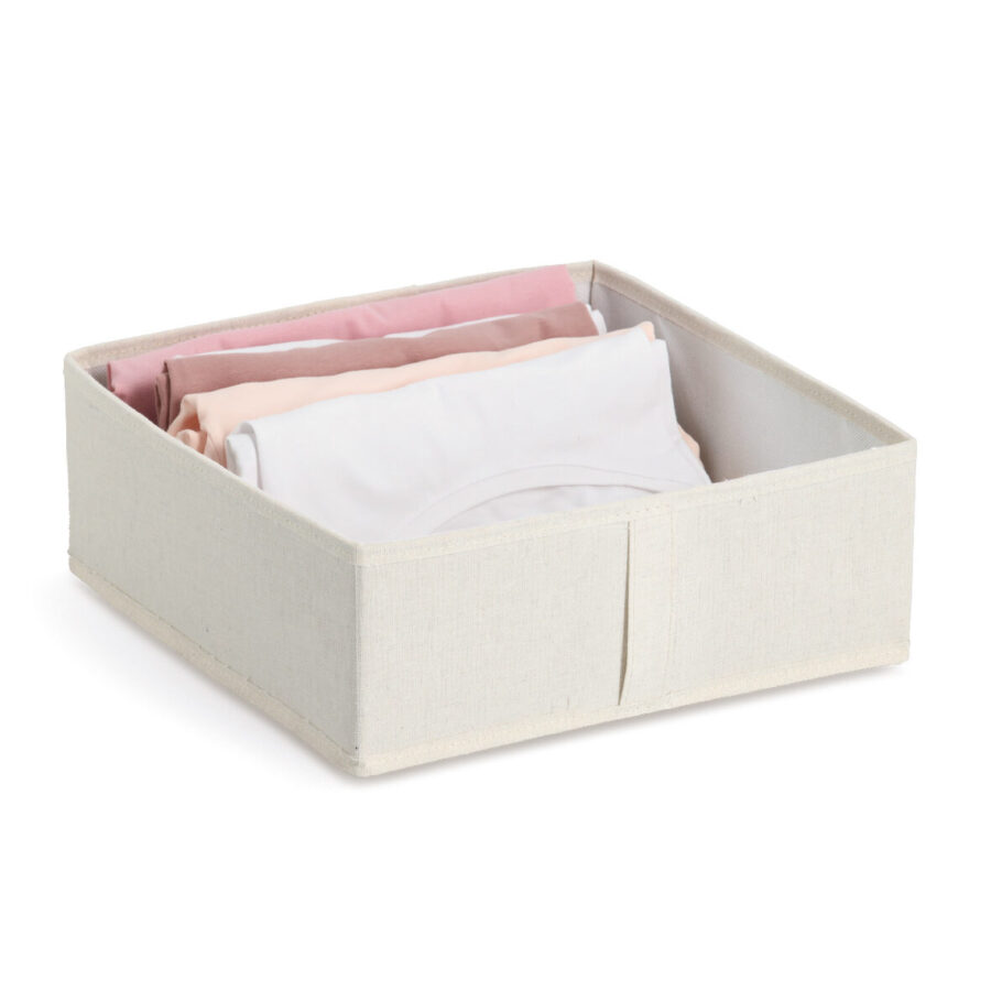 Aufbewahrungsbox, Polyester/Vlies, beige – Ansicht 2
