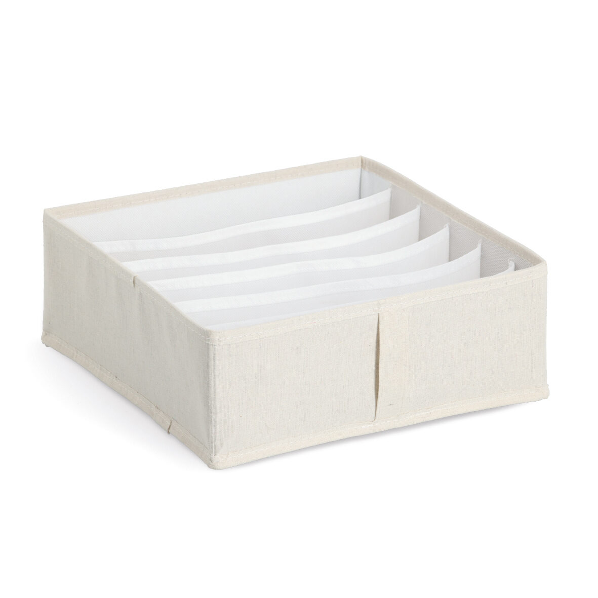 Aufbewahrungsbox mit 6 Fächern, Polyester/Vlies,