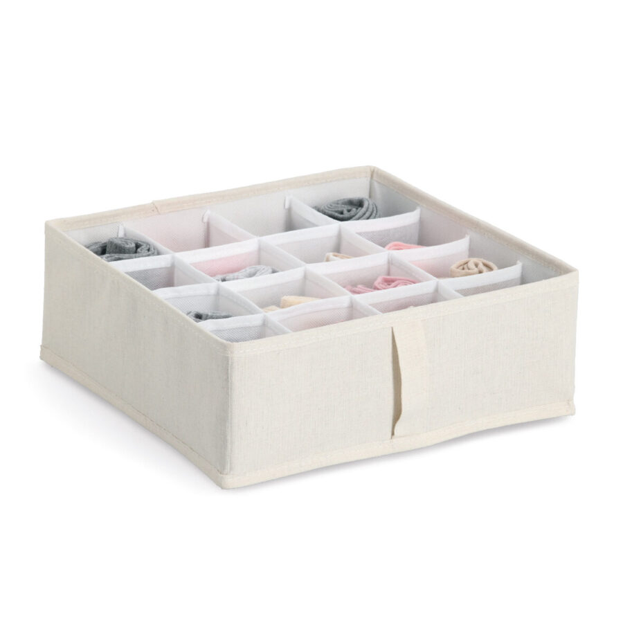 Aufbewahrungsbox mit 16 Fächern, Polyester/Vlies, – Ansicht 2