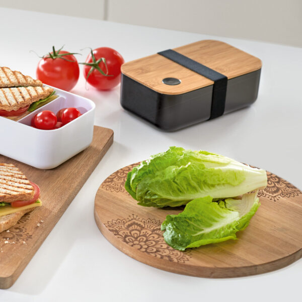 Lunch Box, Kunststoff/Bambus, schwarz – Lifestyle 1