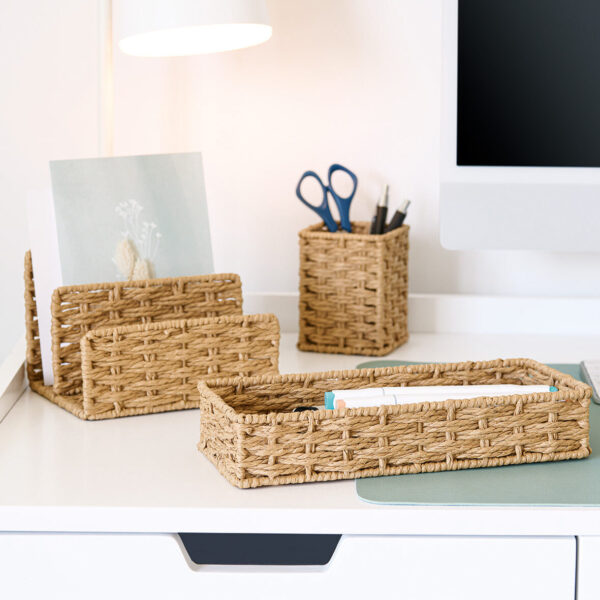 Utensilien-Organizer, Papiergeflecht – Lifestyle 1