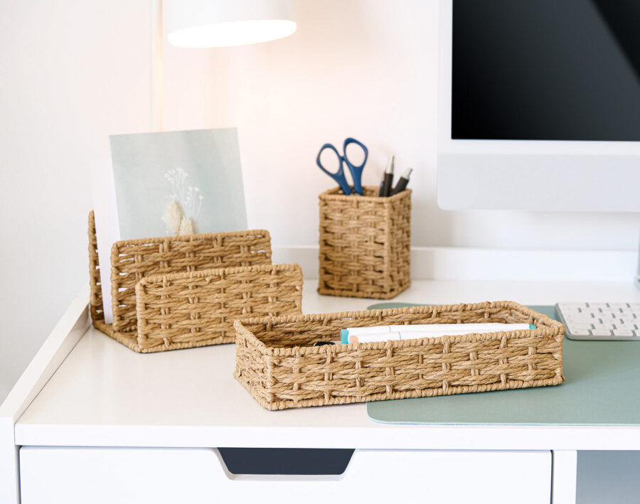 Utensilien-Organizer, Papiergeflecht – Lifestyle 1