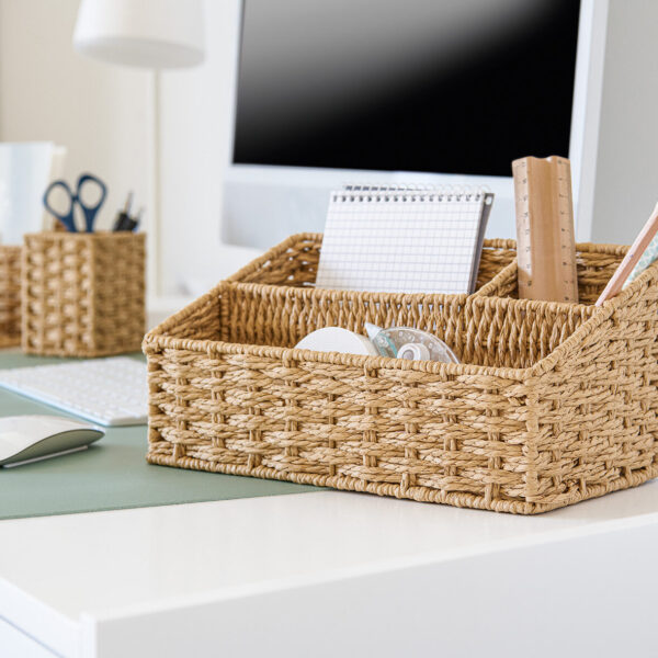 Utensilien-Organizer, Papiergeflecht – Lifestyle 1