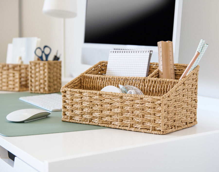 Utensilien-Organizer, Papiergeflecht – Lifestyle 1