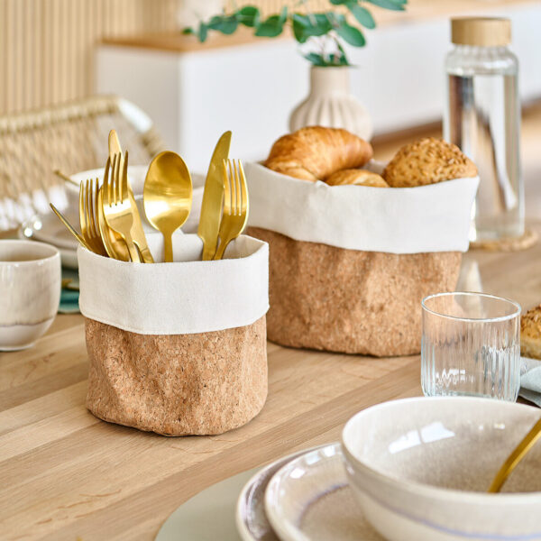 Aufbewahrungskorb, Kork/Baumwolle – Lifestyle 1