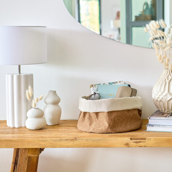 Aufbewahrungskorb, Kork/Baumwolle – Lifestyle 1