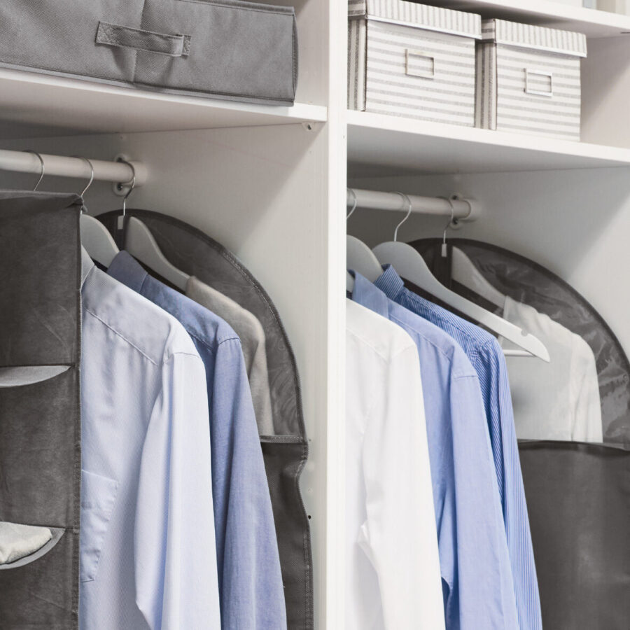 Kleiderbügel-Set, 4-tlg., Holz, weiß – Lifestyle 1