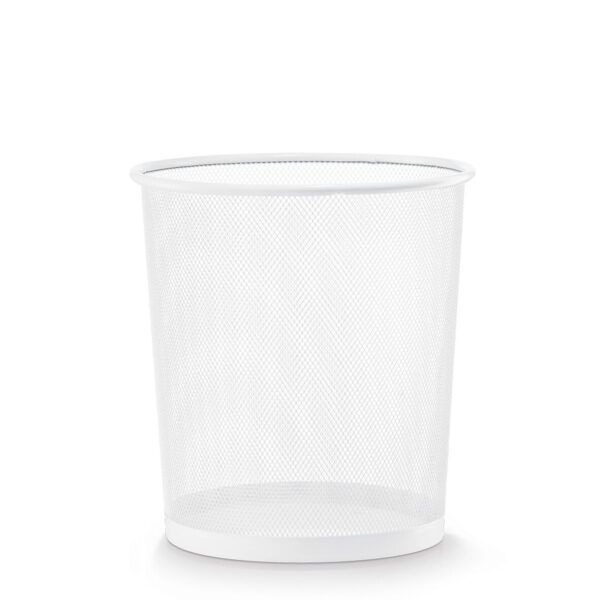 Papierkorb, Mesh, weiß