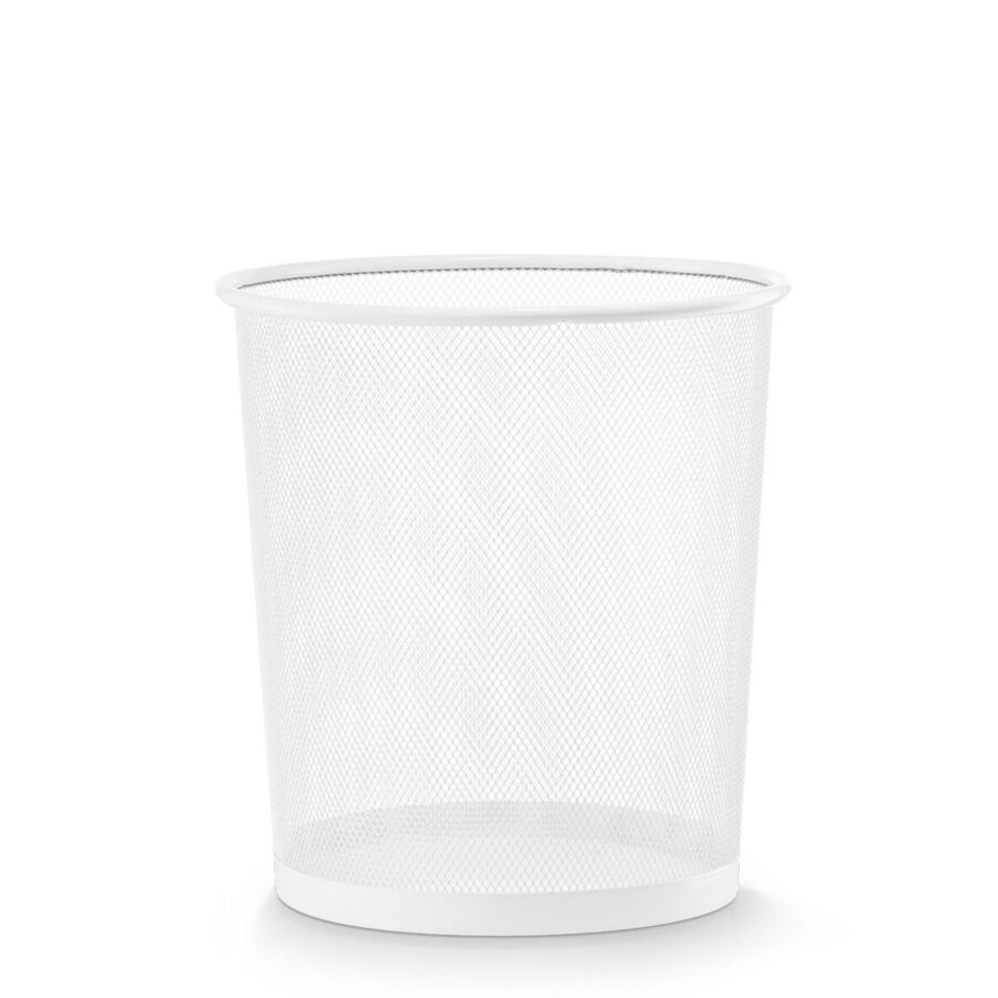 Papierkorb, Mesh, weiß