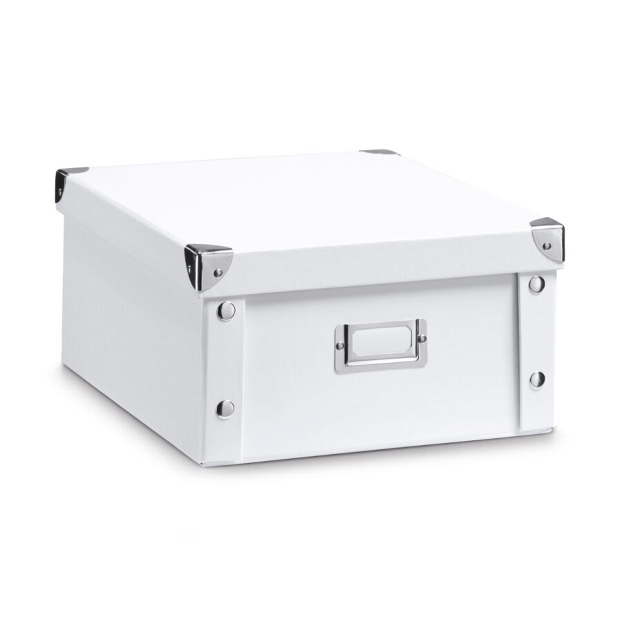 Aufbewahrungsbox, Pappe, weiß