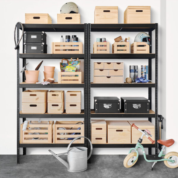 Aufbewahrungsbox, Pappe, schwarz – Lifestyle 1