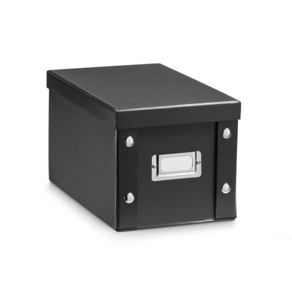 Aufbewahrungsbox, Pappe, schwarz